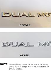 Custom Cut Graphics Dual Motor Badge Wrap for Tesla