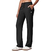 Willit Women's Fleece Lined Pants with Zipper Pockets Winter Thermal Warm Hiking Straight Leg Pants 27"/29"/31"