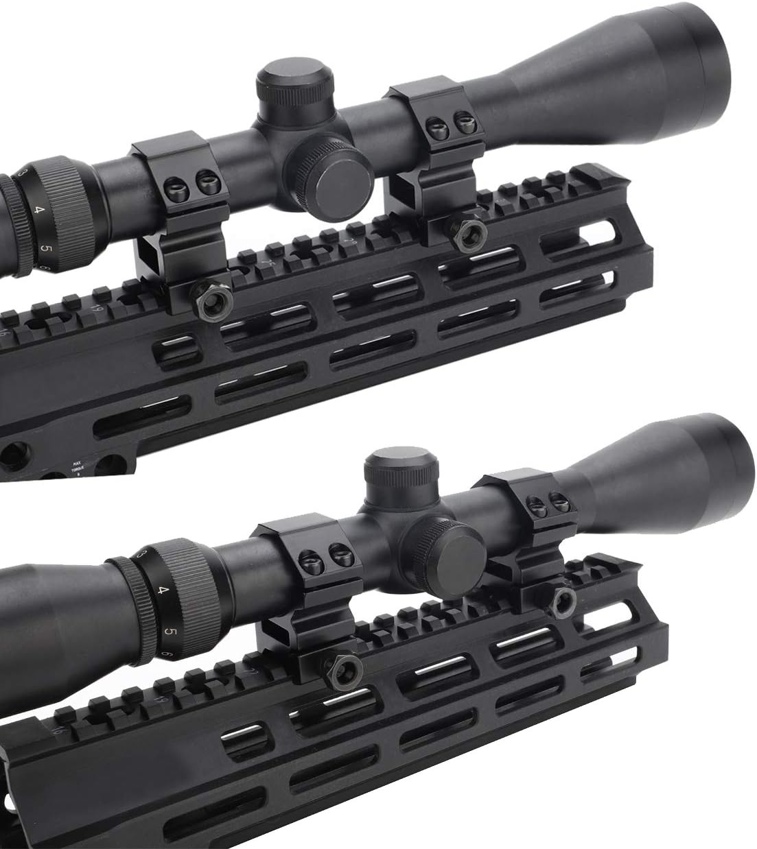TACwolf 1 Inch Scope Rings, 2Pcs Medium Profile and 2Pcs High Profile Scope Mount Rings for Picatinny/Weaver Rail : Sports & Outdoors