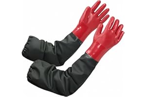 emours Aquarium Gloves Elbow Length Long Sleeve Work Gloves 27-Inch