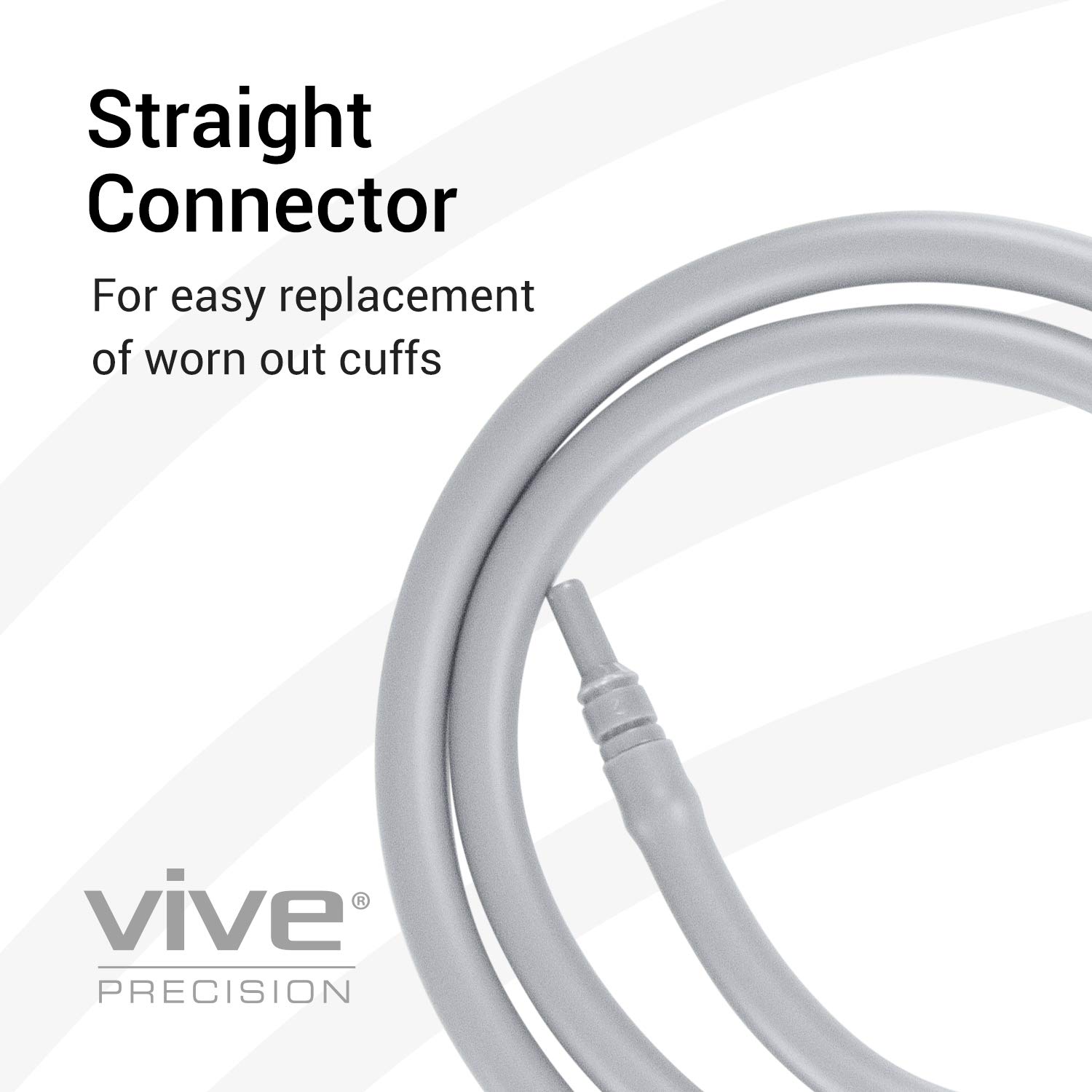 Vive Precision Blood Pressure Cuff Replacement - Compatible with Omron Series 5 & Most BP Monitors - Universal Cuff for Adults, Seniors & Elderly (Medium)