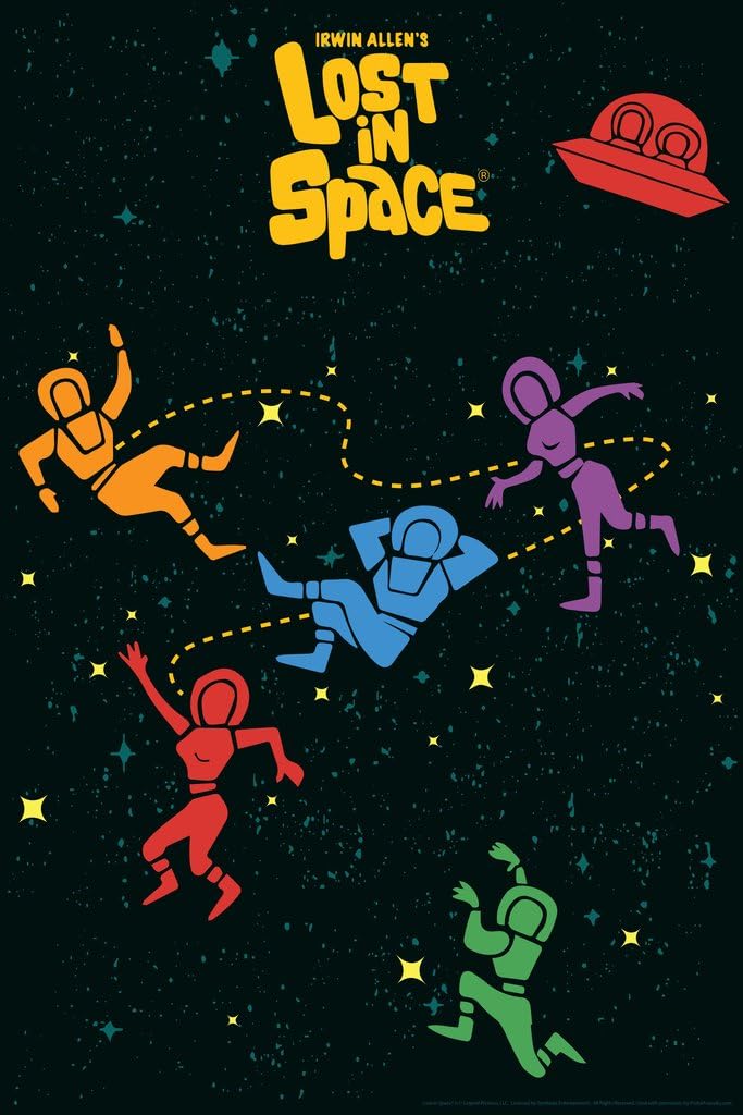 Lost in Space Floating Cast TV Show Cool Wall Decor Art Print Poster 12x18