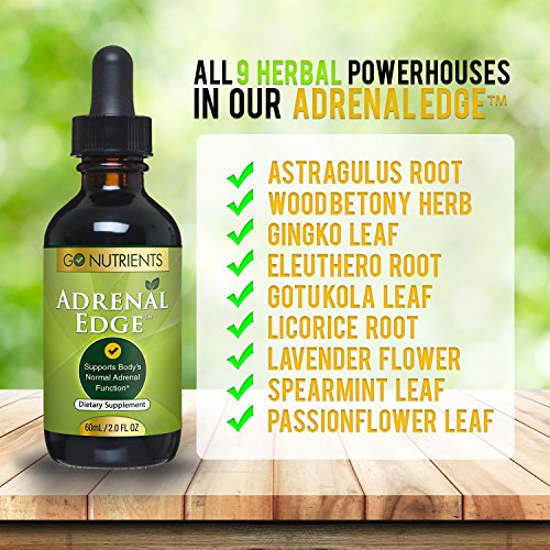 Adrenal Edge Adrenal Fatigue Supplement & Cortisol Manager Liquid