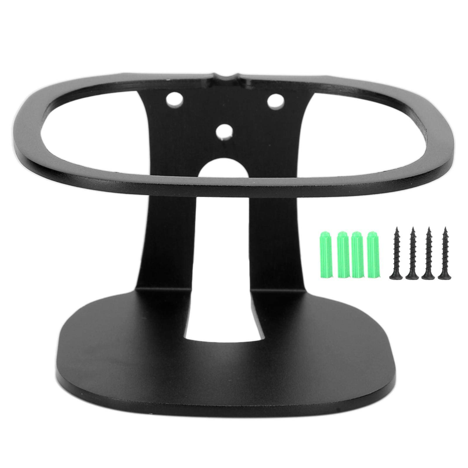 Metal Speaker Wall Bracket Speaker Support with Internet Cable Port for Metal Speaker(black)