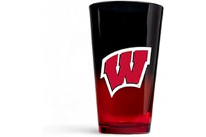 The Memory Company Officially Licensed NCAA 2-Pack 16oz Ombre Pint Glass Set Team Logo Barware Collection for Game Day Celebrations and Home Bar