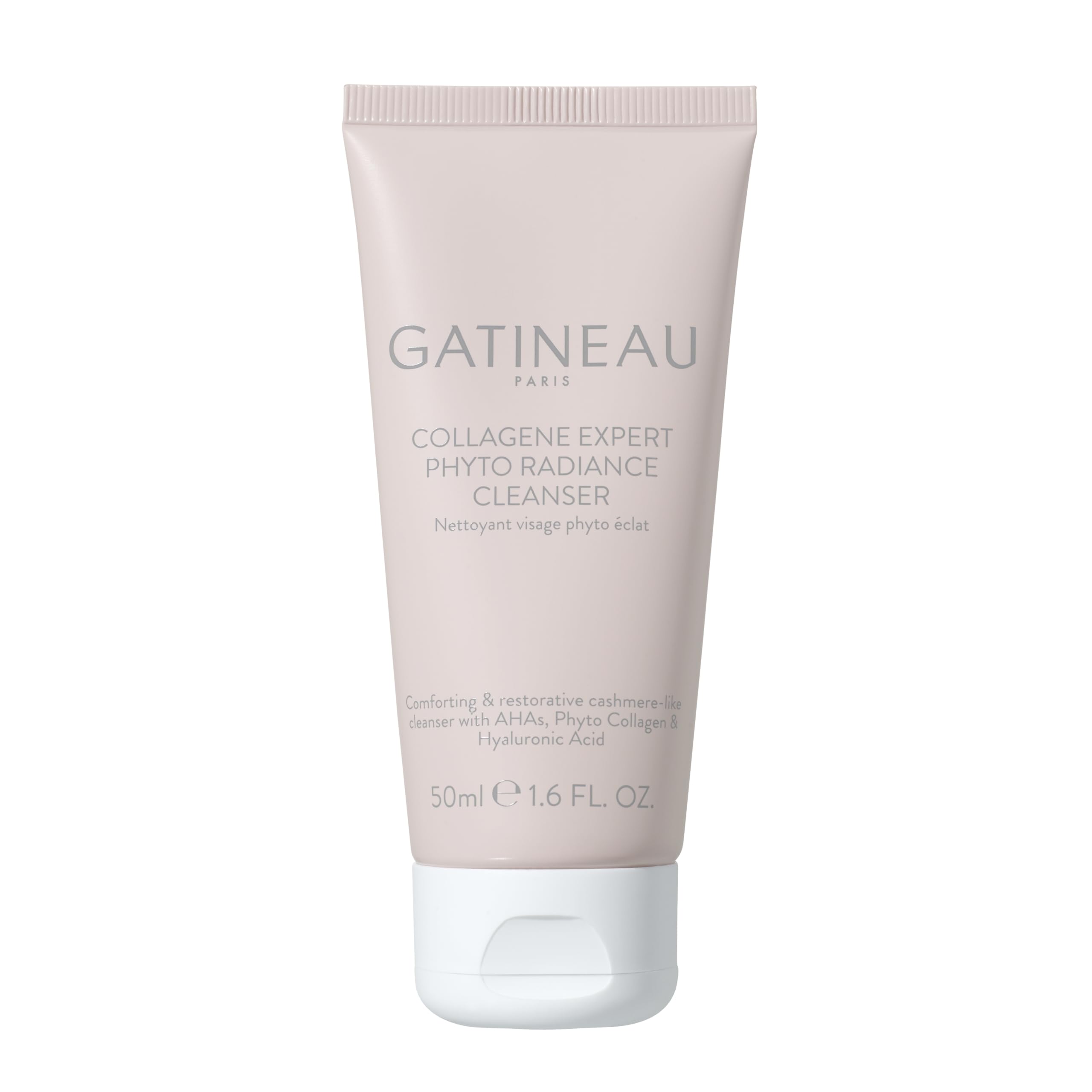 GATINEAU Collagene Expert Radiance Cleanser - 50ml, Cleanse, Tone & Exfoliate with AHAs & Phyto-Collagen, Nourishes and Hydrates Skin, Removes Make-up, Dirt & Impurities, Travel Size