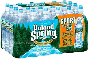 Poland Spring Water,Sport with Flip Cap 23.7 Oz (Pack of 24)