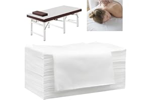 100Pcs Disposable Massage Table Sheets Cover, 71"x31" Waterproof Sheets for Massage Table, Breathable Soft Non-Woven Fabric S