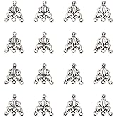 Mega Pet 20pcs Tibetan Silver Triangle Chandelier Component Links Charm Pendant Connectors with 3 Holes for Multi Layers Dangle Earring Bracelet Necklace Jewelry Making