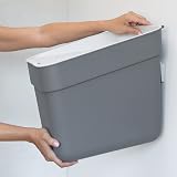 Curver 5L Recycled Lift Top Bin Dark Grey with Light Grey Lid view 4