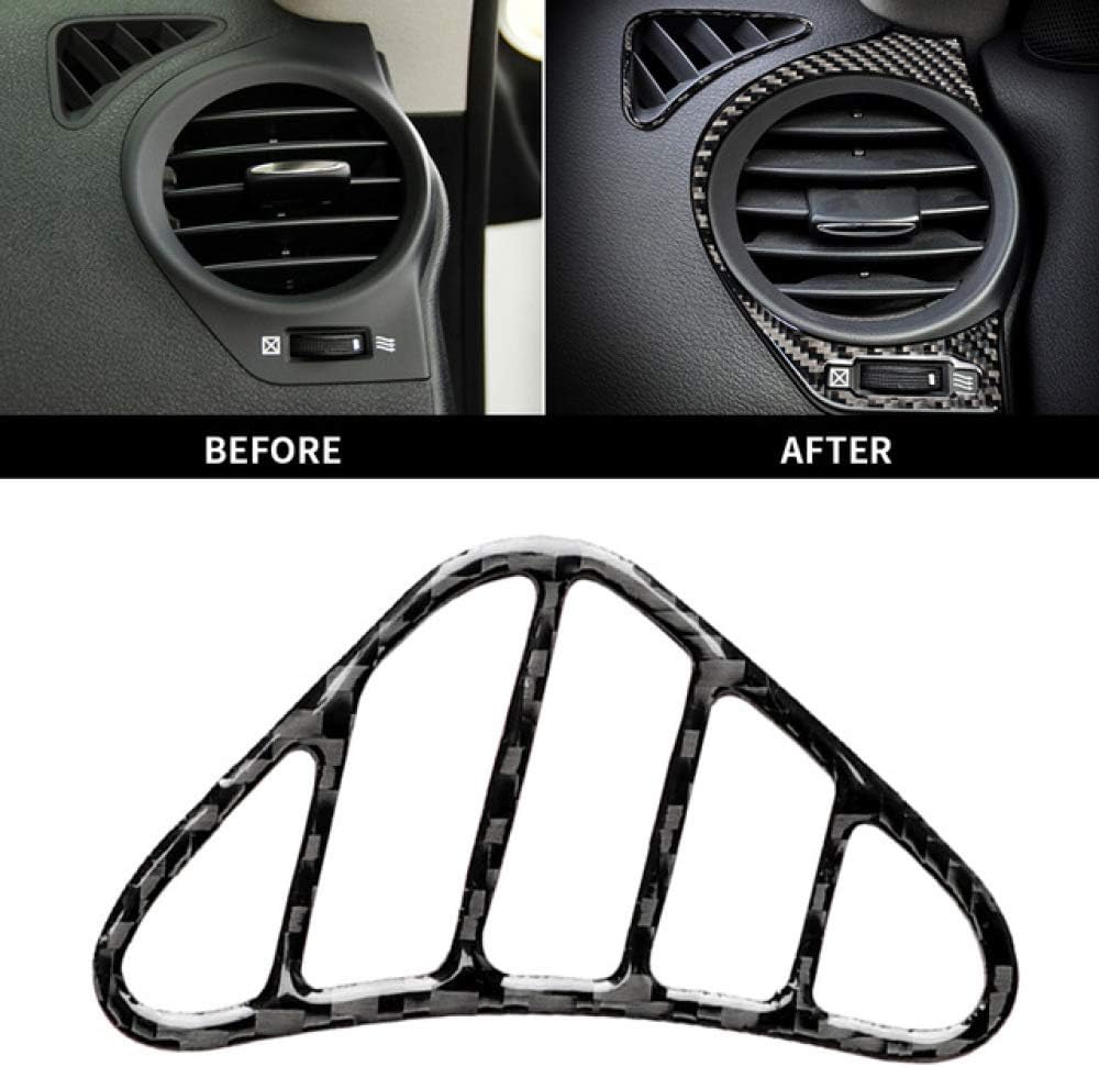 OIOBOMBG For LEXUS IS250 IS300 IS350 2006-2012,Carbon Fiber Air Condition Outlet Cover Trim Sticker Decoration Frame LHD Interior Styling Car Accessories Carbon Fiber