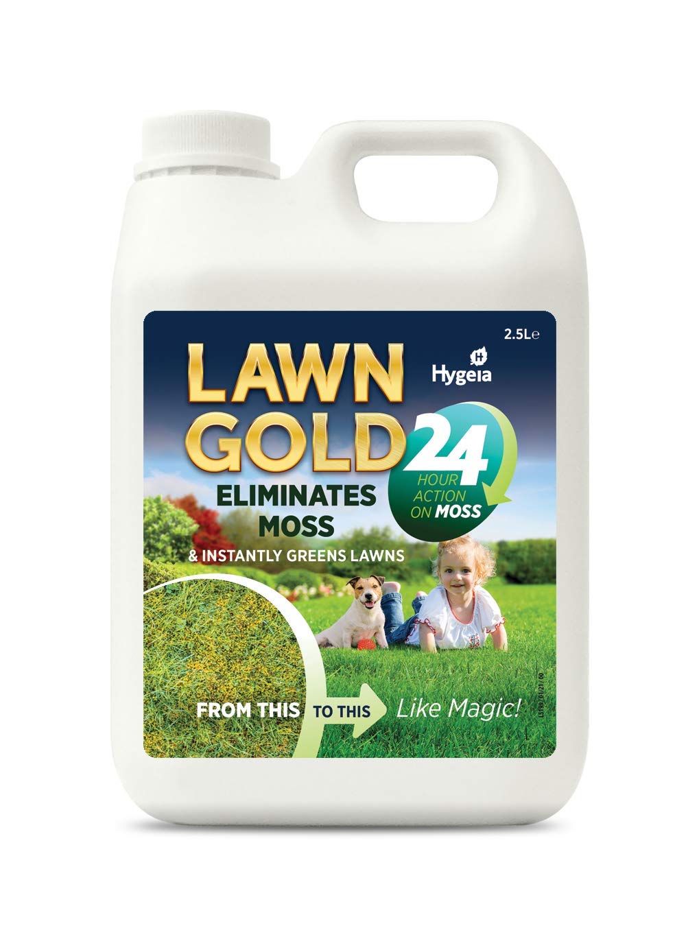 Lawn Gold 24 Overnight Moss Remover & Fertilizer 1 Litre
