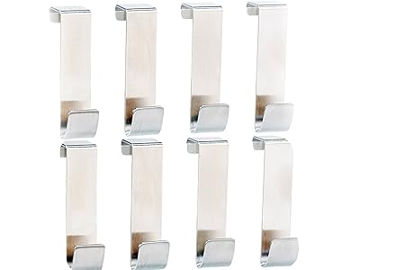 8 teilige Kleiderhaken Türhaken Badezimmerhaken Tür Gaderobe