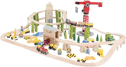 bigjigs construction train set