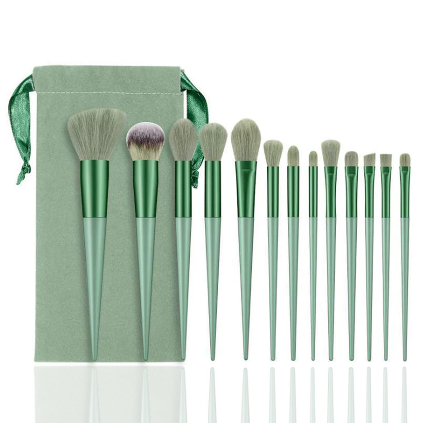 ieron Makeup Brushes 13Pcs Foundation Brushes Professional Cosmetic Brushes Set Premium Synthetic Brushes with Plush Bag for Foundation Face Powder Blush Eye Shadow Lip Gloss