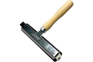 GELELF Smooth Peeling Brayer Roller - Wood Hand Roller Rollers Ink Roller Tape Roller for Gluing Taping Gel Printing Inking Block Printmaking Stamping Scrapbooks (#7: 6 Inch (15CM))