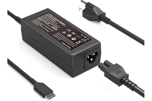 SLE-TECH 45W USB C Laptop Charger Compatible with HP Chromebook Lenovo Thinkpad Yoga,Dell Chromebook 3100,Latitude 5420,Asus,Samsung,Acer,Google Series Type C Fast Charging Power