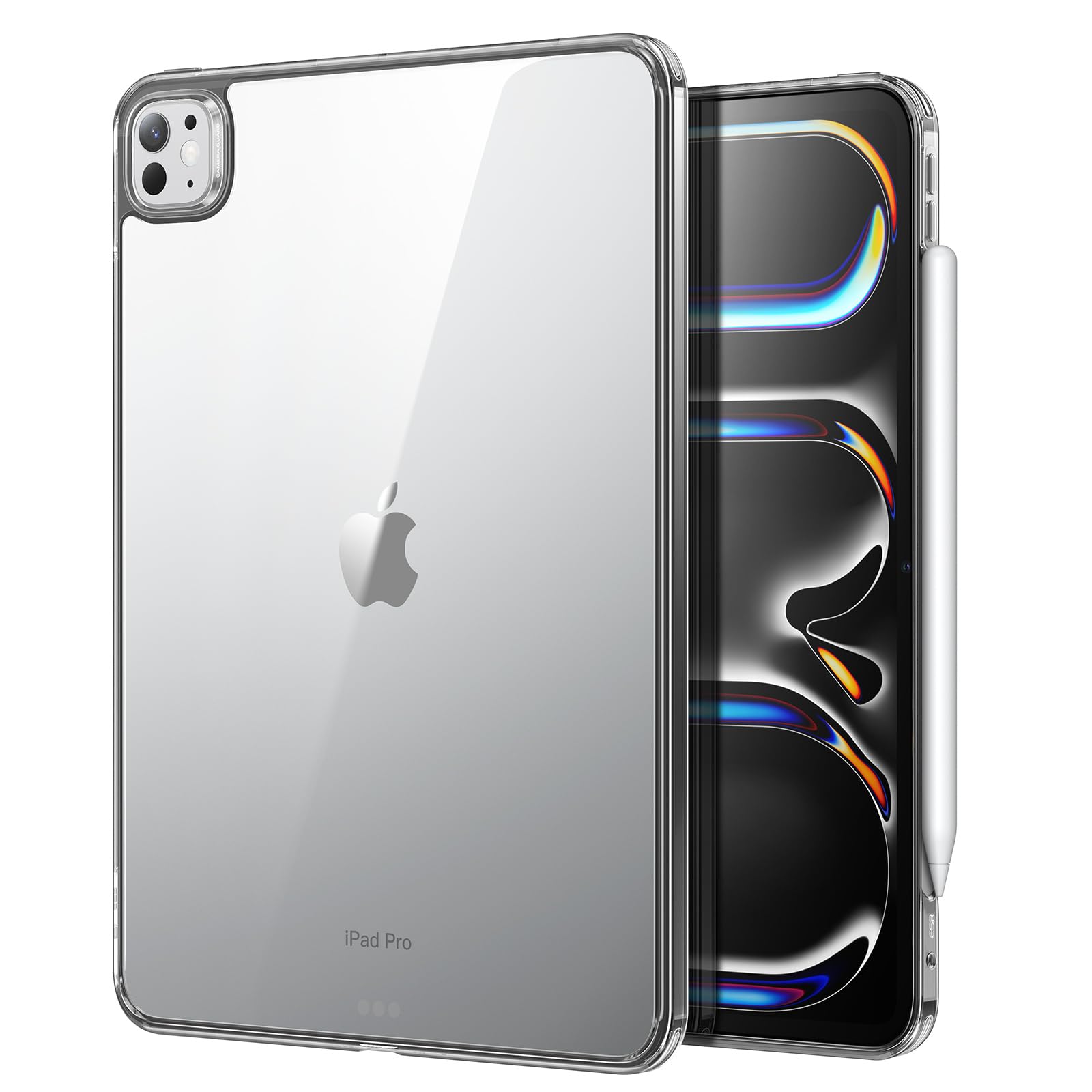 Photo 1 of ESR for iPad Pro 13 Inch Case (M5/M4) 2025/2024, Thin and Lightweight, Shock and Drop Protection, Yellowing Resistant, Hard Back, Supports Pencil Pro and Pencil(USB-C), Classic Series, Black Clear