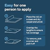 Kenley Carpet Protector Roll 50m x 60cm Self Adhesive Waterproof Film view 3