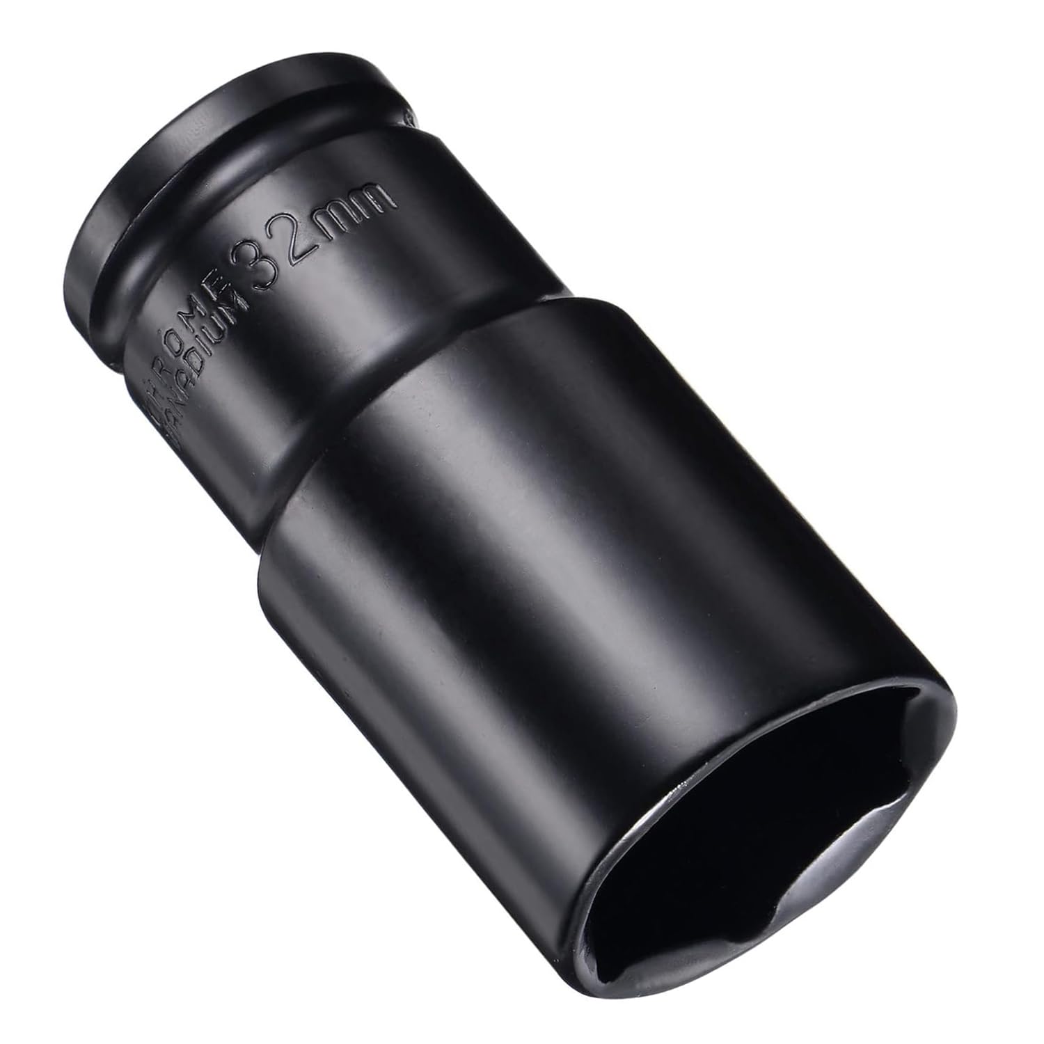 Juttzzei Deep Impact Socket - 1/2 Inch Drive by 32mm, Heat-Treated CR-V Steel Socket with 78mm Length, 6-Point Metric Sizes for Car & Home Repair