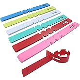 Zorfeter 120 Pcs Plastic Tree Tags, Adjustable Wrap Around Plant Labels Waterproof Nursery Tags, Large Writing Surface Garden Markers for Plants/Flower Nursery(6 Color)