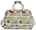 Travel Duffle Bag,Malirona Weekender Overnight Gym Bag for Women Large Carry On Bag with Zip Pocket for Women Girls Travel, Gym, Yoga, (Flower)