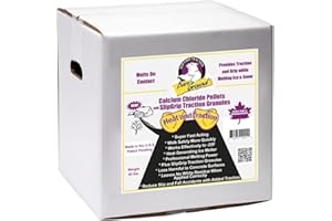 BARE GROUND WINTER BARE GROUND SOLUTIONS Bare Ground CCPSG-40 Calcium Chloride Snow and Ice Melt Pellets with Traction Granules, 40 lbs