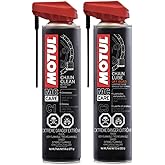 Motul Chain Care Set &ndash; Chain Cleaner (C1) &amp; Chain Lube Off-Road (C3) | Motorcycle Maintenance Set, Safe for O-Ring Chains, Long Lasting Protection