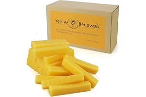 NVGCX 25 oz Yellow Beeswax Bars, Organic Beeswax 24 pcs, Bees Wax Candle Making, Beeswax for Candle Making, Beeswax Block Making for Skincare, Lip Balms, Lotions, Cosmetic Grade Gift