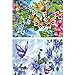 DIY 5D Diamond Painting Kit, 2 PCS Round Full Drill Crystal Rhinestone Embroidery Cross Stitch Arts Craft Canvas Supply for Home Wall Decor Adults and Kids
