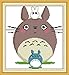 Maydear Cross Stitch Kits Stamped Full Range of Embroidery Starter Kits for Beginners DIY 11CT 3 Strands - Totoro 13×14(inch)