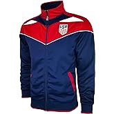Icon Sports Officially Licensed Boy's U.S. Soccer Full Zip Track Jacket, Youth Sizes Licensed USA Soccer Jacket