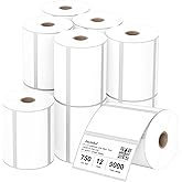 Anylabel Compatible 4" x 2" Direct Thermal Labels Replacement for Barcodes Postage Address Shipping Compatible with Rollo & Zebra Desktop Printers Adhesive & Perforated (12 Rolls, 750 Labels/Roll)