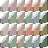 Colarr 24 Pcs Coloring Cardboard Magazine File