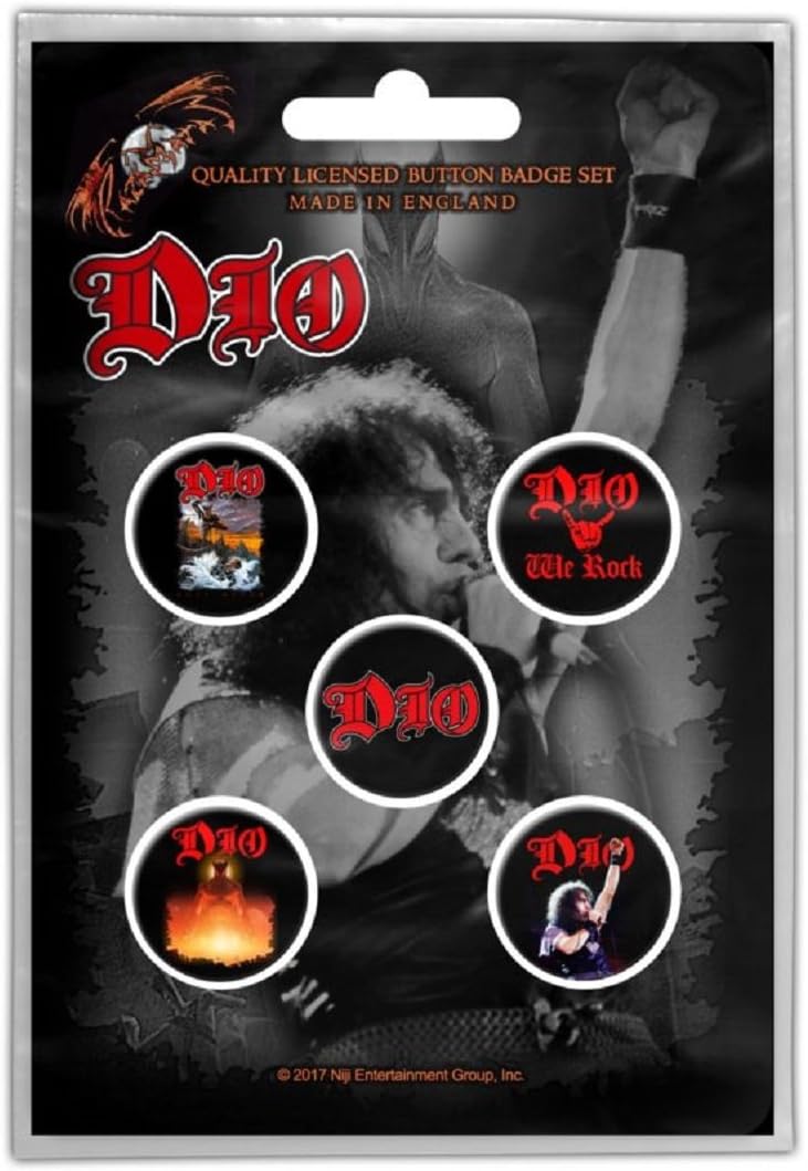 DIO badge pack - 5 x 25mm metal pins