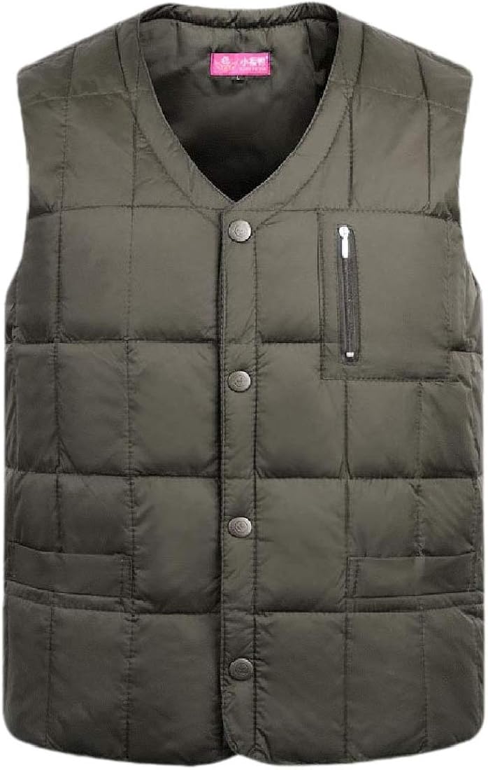 RRINSINS Men's Thick Packable Travel with Pocket Light Weight Down