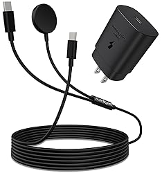 2 in 1 for Samsung Watch Charger, 25W USB C Fast