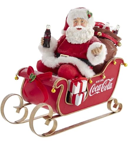レア物 Coca-Cola ランドリー クリーナーズ イルミネーション付 置物 Amazon.com: Kurt Adler CC5202 Santa, Multi, Multicolor