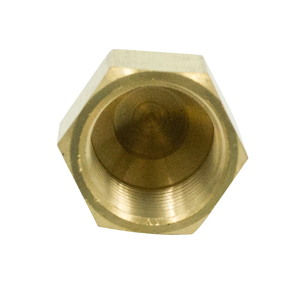 Pack of 5 3/4 Tube OD Vis Brass CA360 Flared Tube Fitting Cap SAE 45