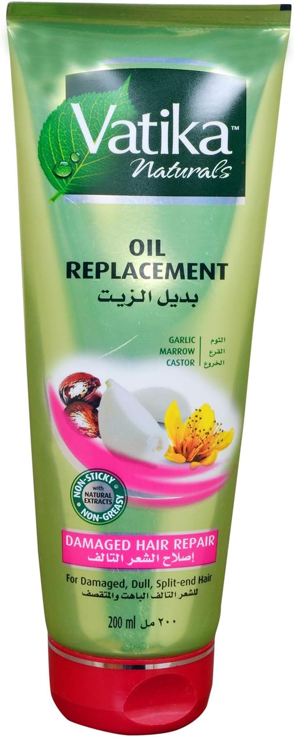 Vatika Oil Replacement For Damaged Hair Repair, 200 Ml Buy Online at
