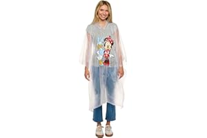 Disney Minnie Mouse Mickey Mouse Pluto Daisy Duck Rain Poncho Hoodie Unisex Adult