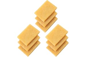 JIMTINSO happytakehome 9 Pieces Rubber Cement Eraser, Glue Residue Pick-Up Eraser, 2 x 2.8 x 0.4inch Cleaning Tool for Removing Adhesive Residues from Paper Plastic Skateboard, Yellow