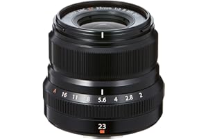 Fujifilm Fujinon Prime Lens XF23mm F2 R WR, Semi-Wide Lens for Fujifilm X Mount Cameras, Black