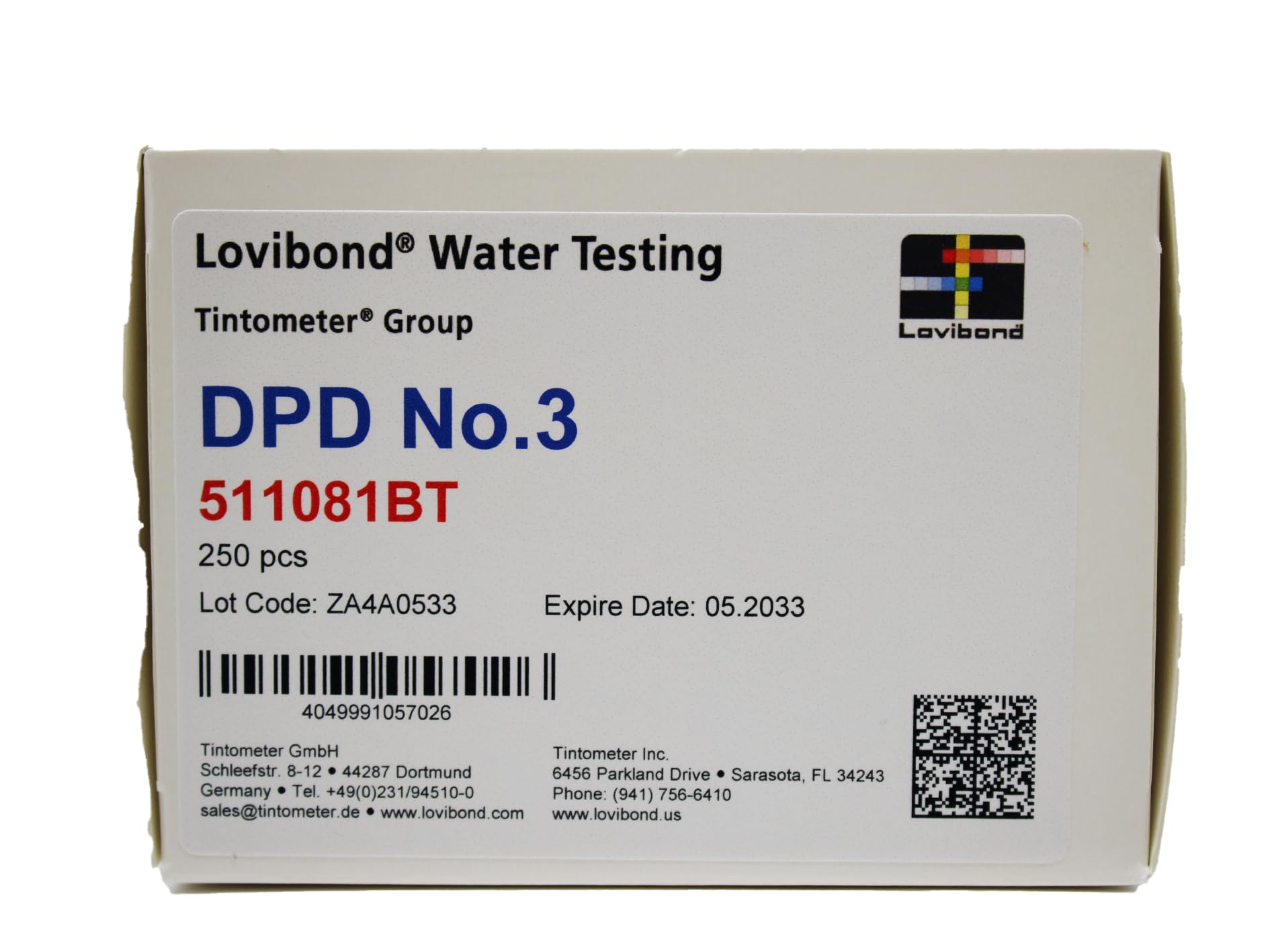 Certikin - DPD No. 3 Total Chlorine Tablets | 250 Tablets for Photometer & Comparator | Pool Water Testing Kit | Compatible with Palintest DPD3 | Ideal for Swimming Pools