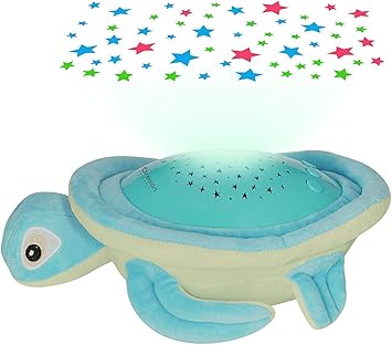 Veilleuse Et Berceuse En Peluche Tortue Avec Projections D Etoiles Couleur Bleu Amazon Fr Jeux Et Jouets