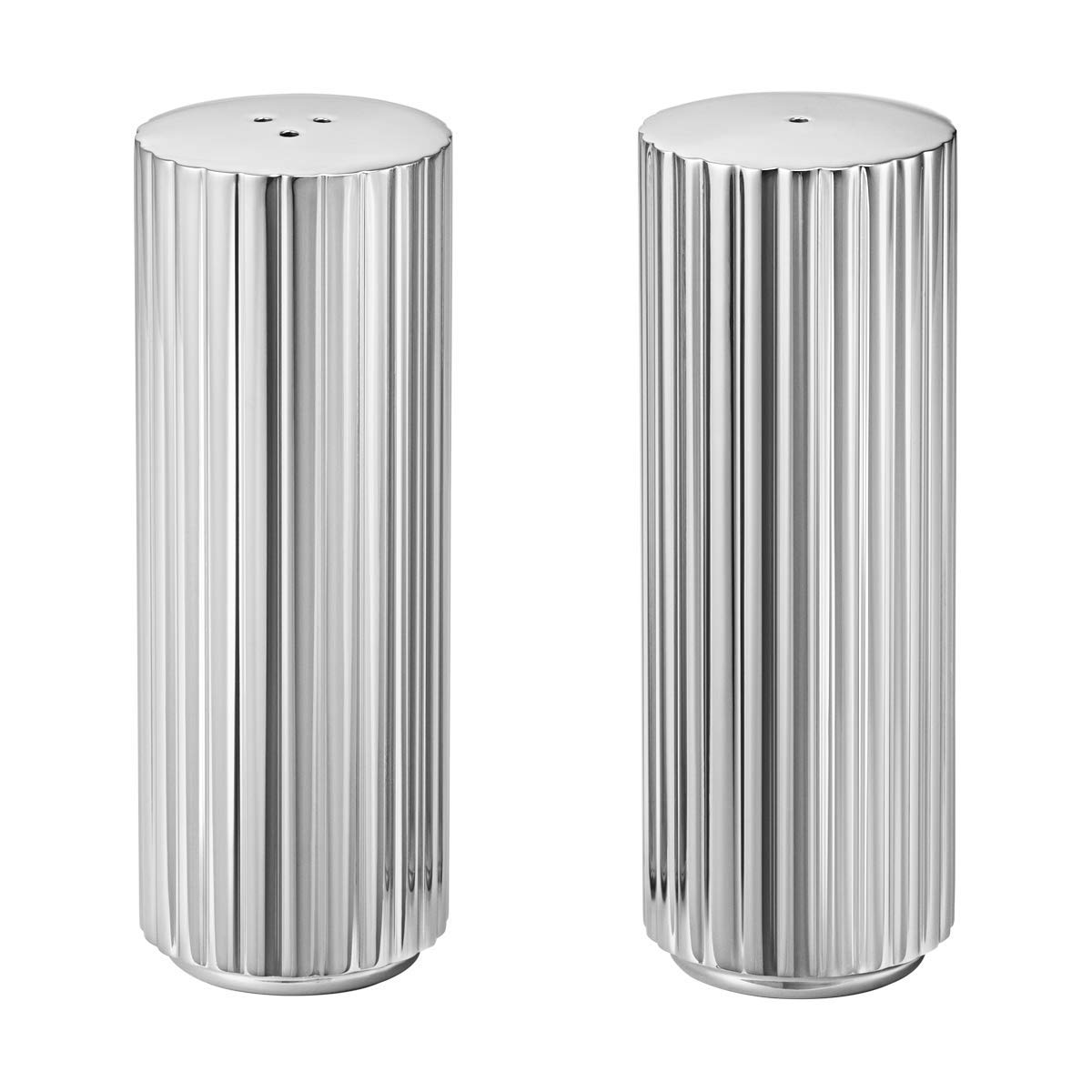 Georg Jensen Salt and Pepper Shaker - Mirror Polished 18/8 Stainless Steel - Spice Dispensers by Sigvard Bernadotte