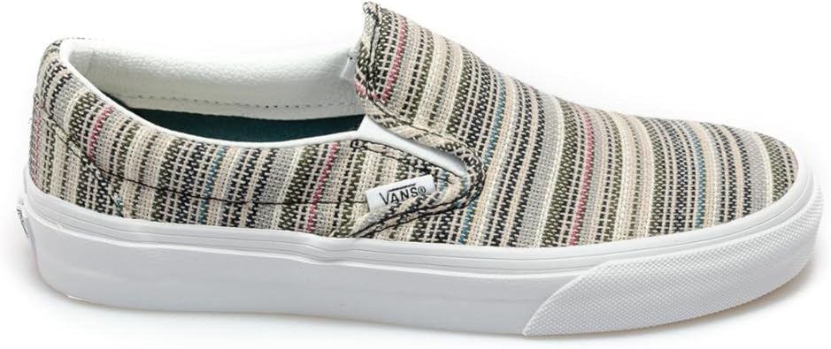 white slip on vans womens amazon
