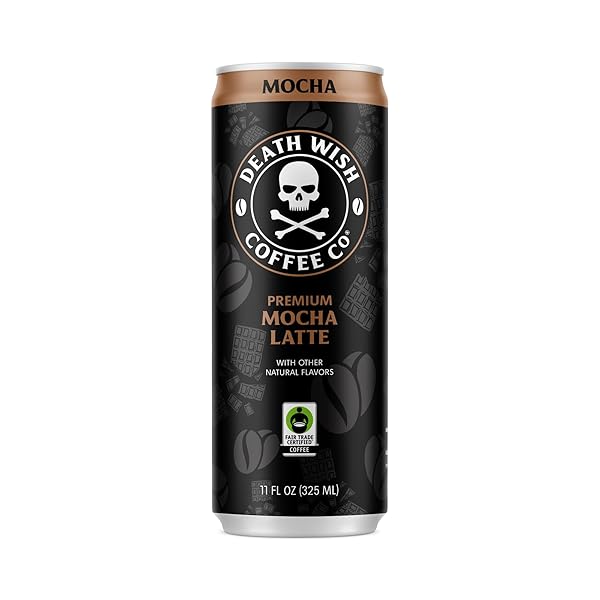 DEATH WISH COFFEE – MOCHA FLAVORED CANNED LATTE...