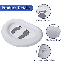 2 Pack Inflatable Pool Foot Bath Basin-Folding Pool