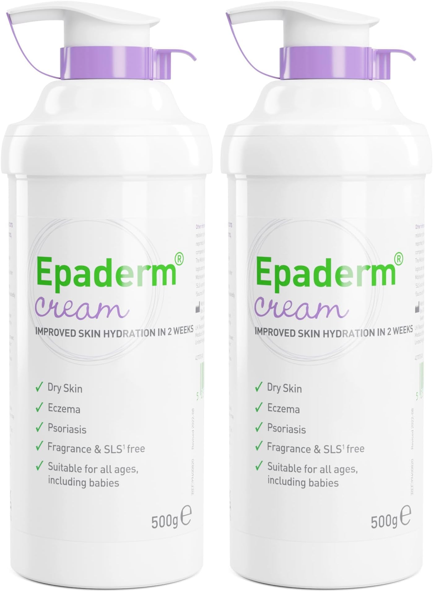 Epaderm Cream, 500g (Pack of 2)